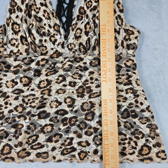 Vintage Guess Halter Top Animal Print Womens Sz Large Y2K Festival Goth Preppy - Picture 14 of 15